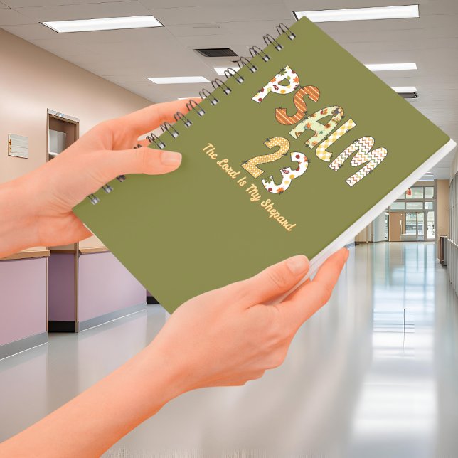 Caderno Espiral Escritura de Fé do outono do Salm 23 (Criador carregado)