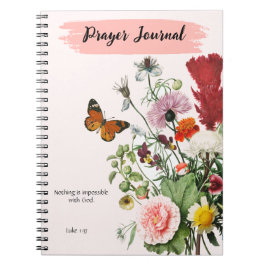 Caderno Espiral Escritura PERSONALIZADA Verse Luke 1:37 - Diário d