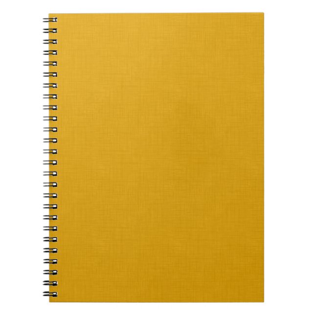 Caderno Espiral Escuro Texturizado Dourado (Frente)