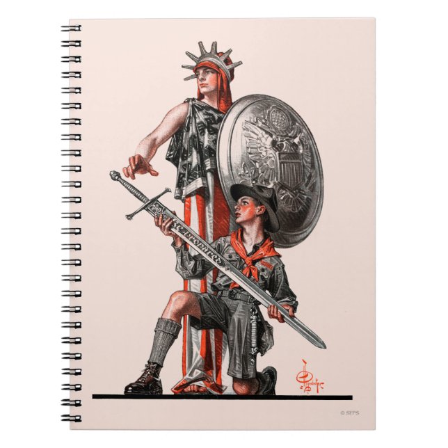 Caderno Espiral Escuteiro e liberdade de menino (Frente)