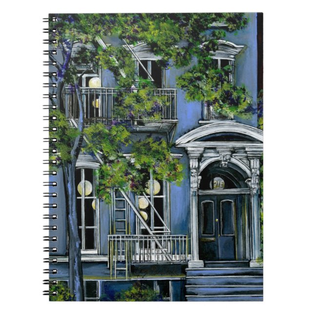 Caderno Espiral Esfera Luminosa de Dentro, Nova Iorque (Frente)