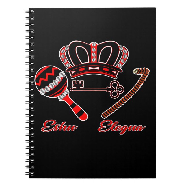 Caderno Espiral Eshu Elegua Laroye Crown (Frente)