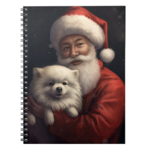 Caderno Espiral Eskimo americano com Papai Noel Natal Festivo