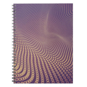 Caderno Espiral espaço abstrato poligonal de baixo fundo polimoso