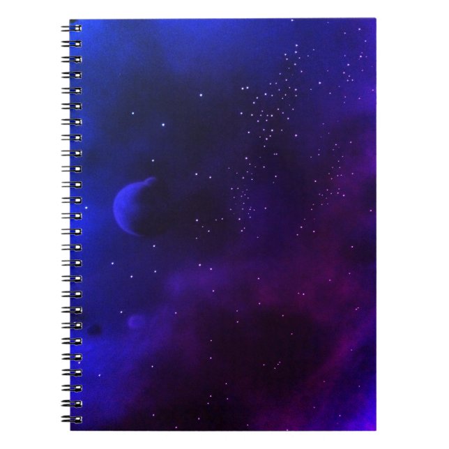 Caderno Espiral Espaço profundo (Frente)