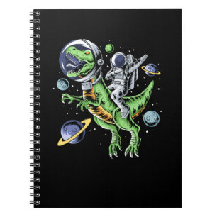 Caderno Espiral Espaço T-Rex Astro do Dinossauro Astrado do Astro
