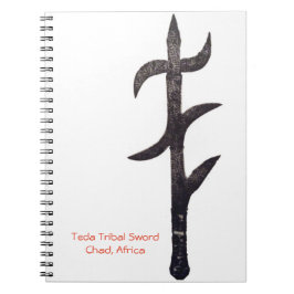 Caderno Espiral Espada tribal africana