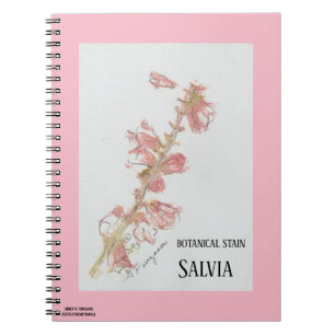 CADERNO ESPIRAL ESPANHA BOTÂNICA SALVIA