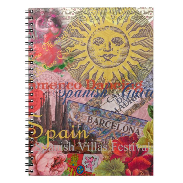 Caderno Espiral Espanha Sunshine - Arte Espanhola (Frente)