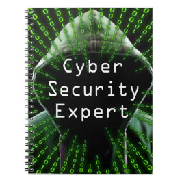 Caderno Espiral Especialista em negócios do Cyber Security