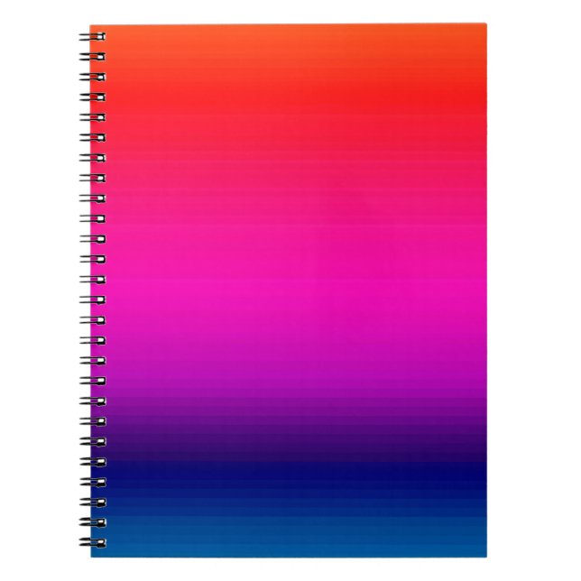 Caderno Espiral Espectro de Cores Horizontais - 4 (Frente)