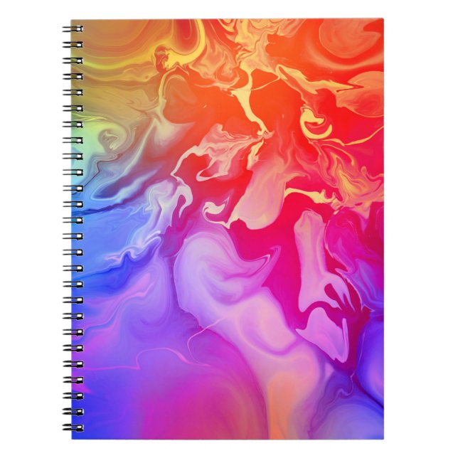 Caderno Espiral Espectro Elétrico em Movimento (Frente)