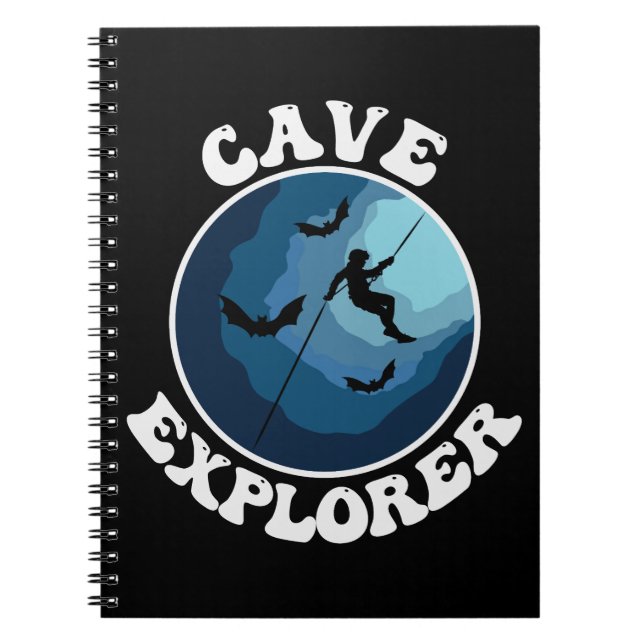 Caderno Espiral Espelhamento De Cavernas Do Cave Explorer (Frente)