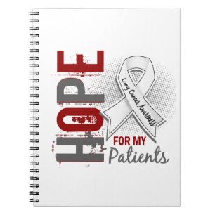 Caderno Espiral Esperança para meu câncer pulmonar dos pacientes