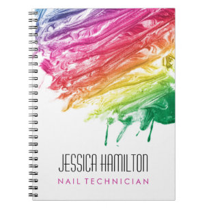 Caderno Espiral Espilt Rainbow Nail Polonês - Técnico-Unitário