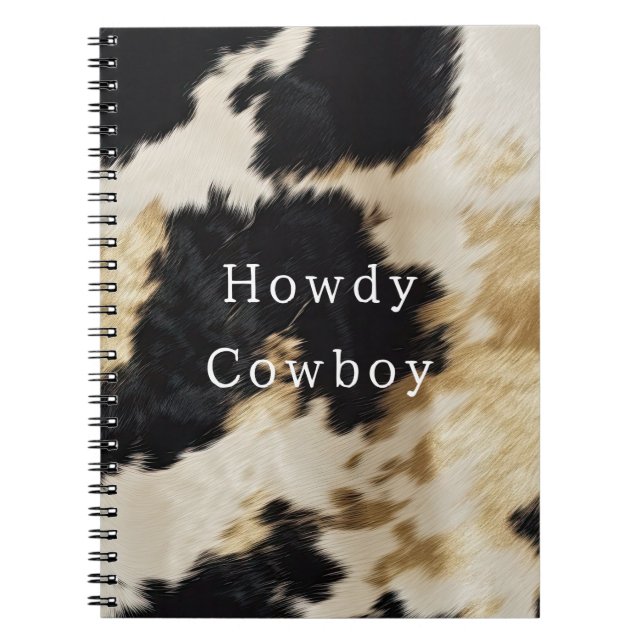 Caderno Espiral Espinho Dourado branco preto (Frente)