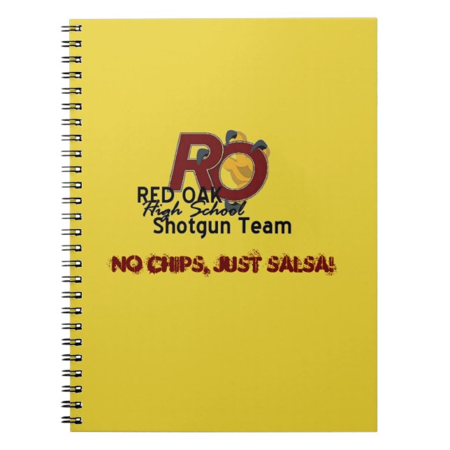 Caderno Espiral Espiral da Equipe de Shotgun da ROHS (Frente)