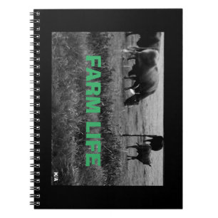 Caderno Espiral Espiral da Família Vaca