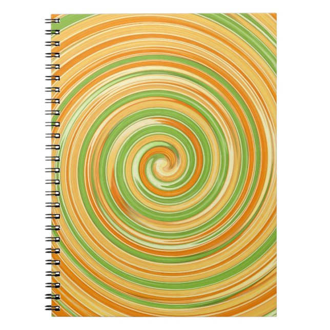 Caderno Espiral Espiral de Cores Cítricas Divertidas (Frente)