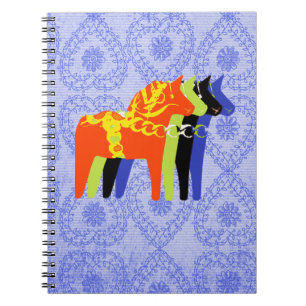 Caderno Espiral Espiral do cavalo de Dala -