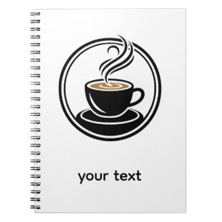Caderno Espiral Espiral Dourada na Escuridão – Design Minimalista