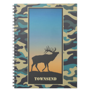 Caderno Espiral Espiral Elk e Camo