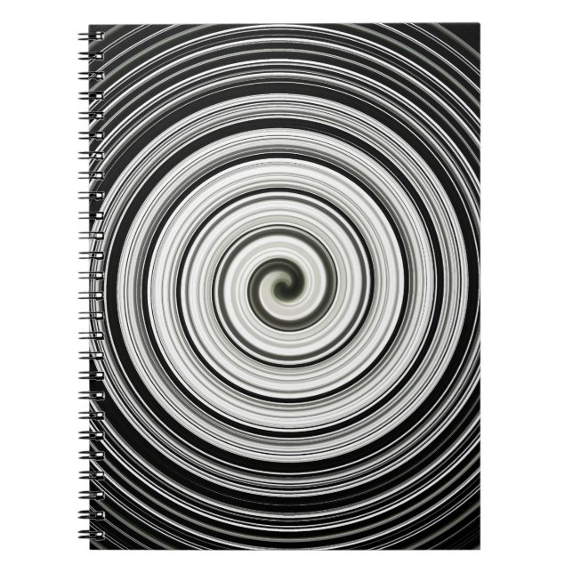 Caderno Espiral Espiral Preto E Branco (Frente)