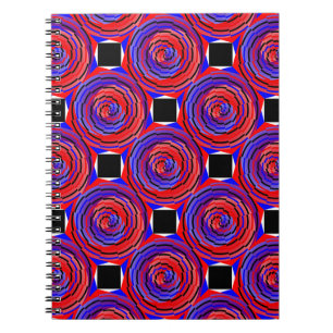 Caderno Espiral Espiral Red & Blue Counter de Kenneth Yoncich