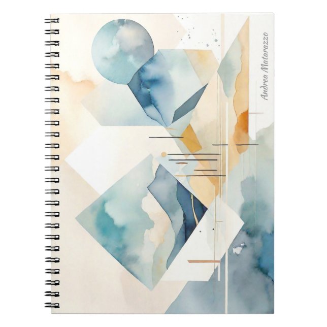 Caderno Espiral Espírito abstrato (Frente)