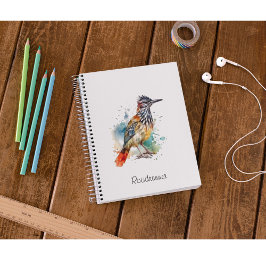 Caderno Espiral Espírito do Deserto, Roadrunner sob medida de Aqua