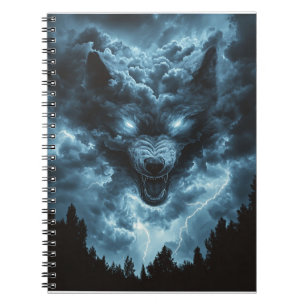 Caderno Espiral Espírito Lobo da Tempestade