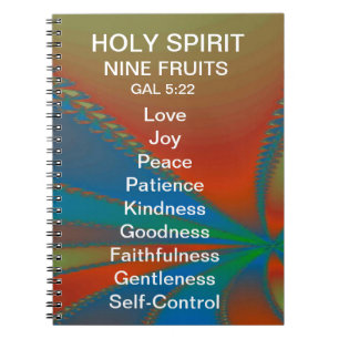 Caderno Espiral ESPÍRITO SANTO "nove frutas" Gal.5: DIÁRIO 22