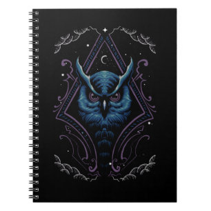 Caderno Espiral Espiritual Coruja Moon Birdwatch