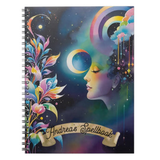 Caderno Espiral Espiritual Nexus Astral Deusa Spellbook