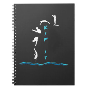 Caderno Espiral Esporte da Plataforma de Salto de Springboard