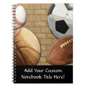 Caderno Espiral Esportes Al-Estrela, basquetebol/futebol/futebol