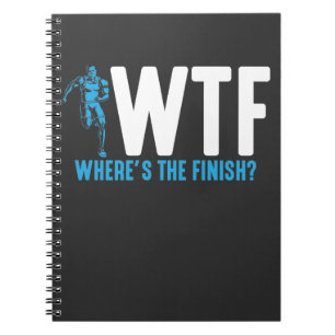 Caderno Espiral Esportes de Engraçado Running e Marathon Quote