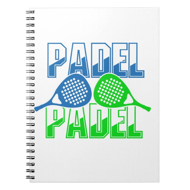 Caderno Espiral Esportes PADEL (Frente)