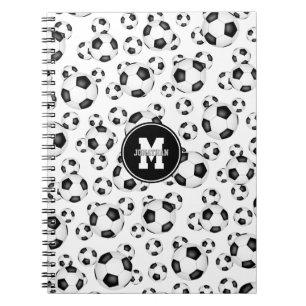 Caderno Espiral esportes para bolas de futebol rapazes