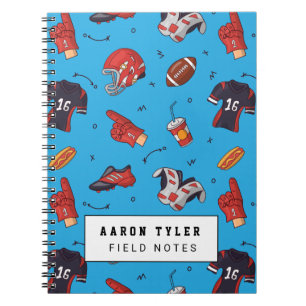 Caderno Espiral Esportes personalizados de futebol