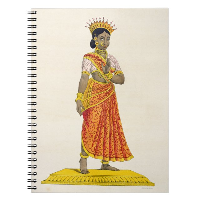 Caderno Espiral Esposa de Dirgha de Nirriti, gravada por C. de (Frente)