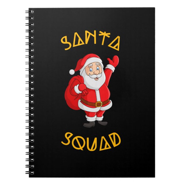 Caderno Espiral Esquadrão de papais noeis (Frente)