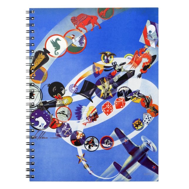 Caderno Espiral Esquadrão Insignia (Frente)