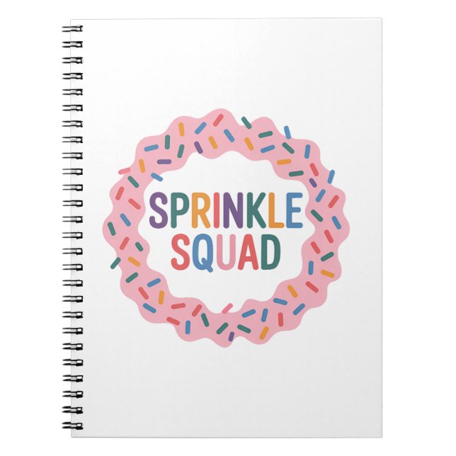 Caderno Espiral Esquadrão Sprinkle | Baby Sprinkle (Frente)