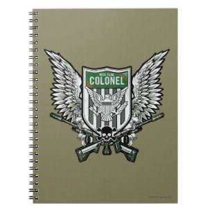 Caderno Espiral Esquadrão Suicida   Bandeira Rick Pavilhão asas 