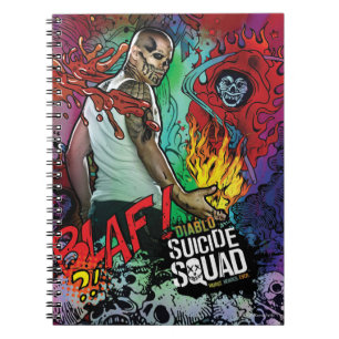 Caderno Espiral Esquadrão Suicida Grafite de Caracteres Diablo