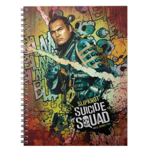 Caderno Espiral Esquadrão Suicida Grafite De Caracteres Slipkno