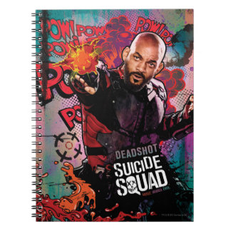 Caderno Espiral Esquadrão Suicida | Grafite de Carateres Mortos