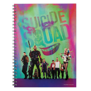 Caderno Espiral Esquadrão Suicida Green Joker & Squad Movie Post