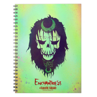Caderno Espiral Esquadrão Suicida | Ícone Cabeça De Enchantagem